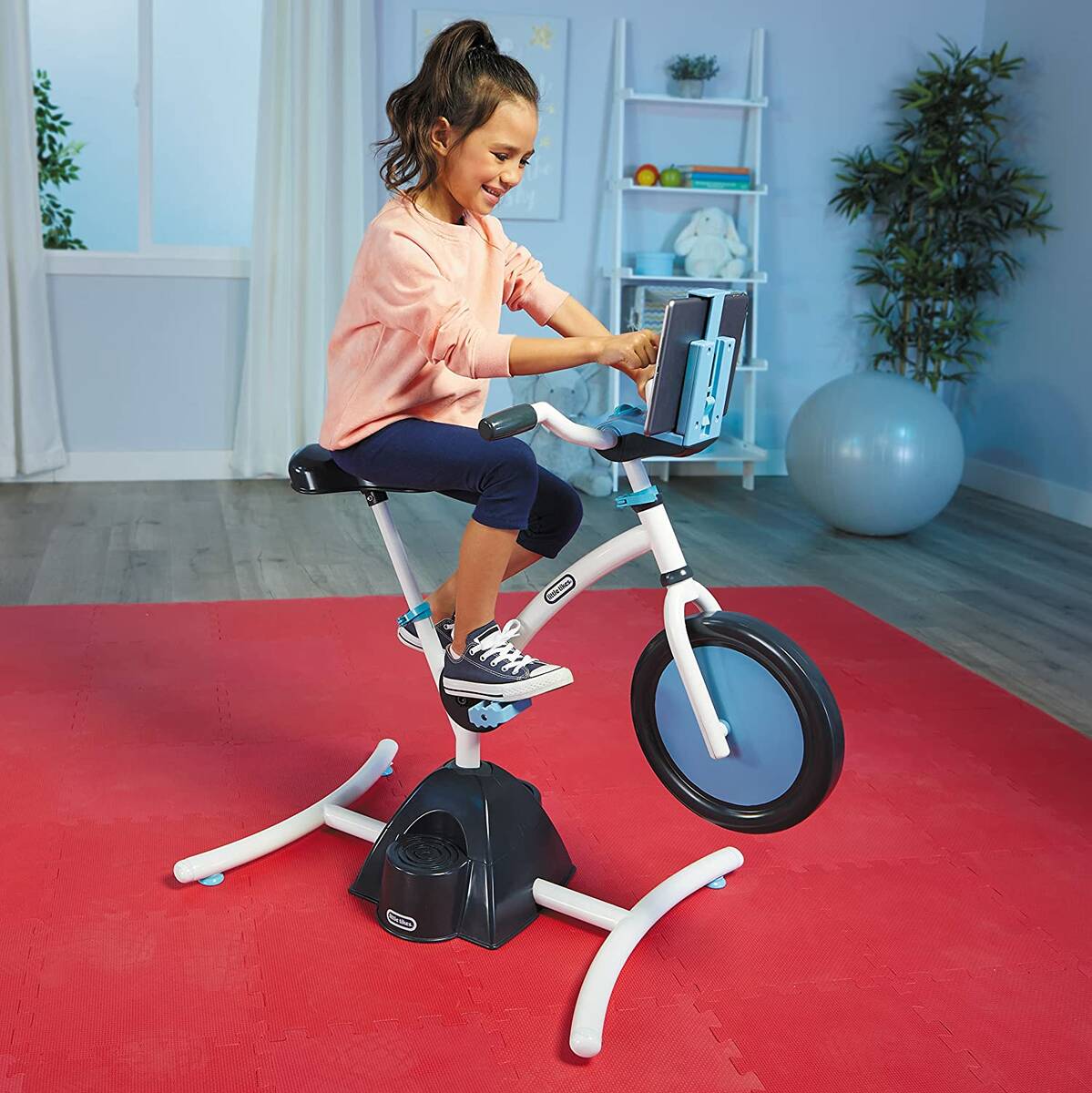 Little Tikes Kids Exercise Bike w/ Bluetooth Speaker