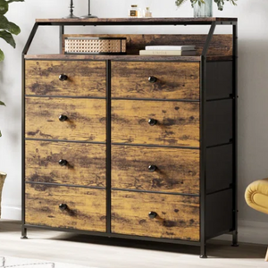 8-Drawer Rustic Dresser