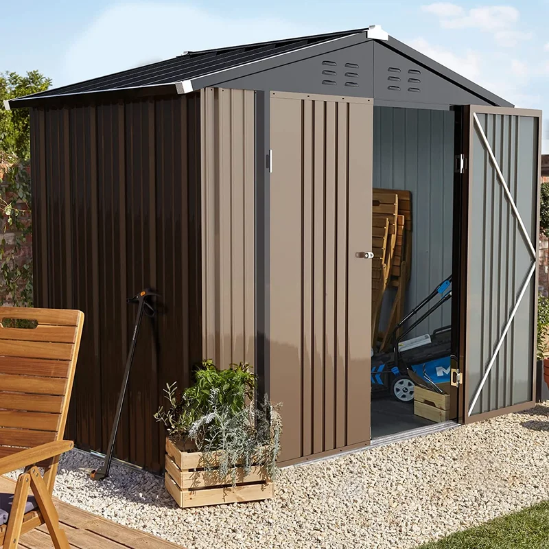 Stainless Steel 6' x 4' Storage Shed