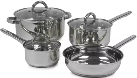 Sedona 7-Piece Stainless Steel Cookware Set