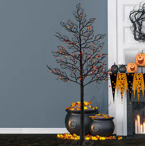 Halloween 6' LED Glitter Tree