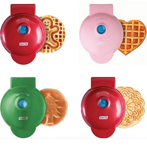 4-Pack Dash Holiday Mini Waffle Maker