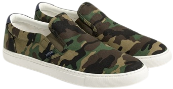 J.Crew Factory Men's Explorer Camo Canvas Slip-on Sneak