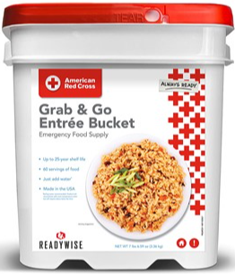 American Red Cross 60 Serving Food Supply Bucket