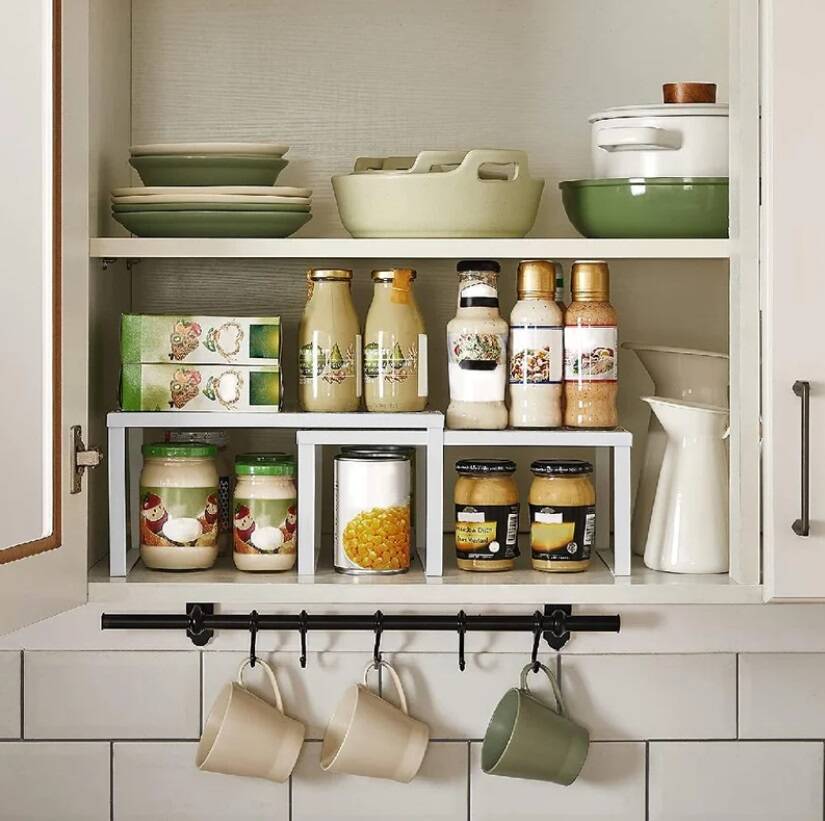 Kitchen Organizer Cabinet Shelving Rack