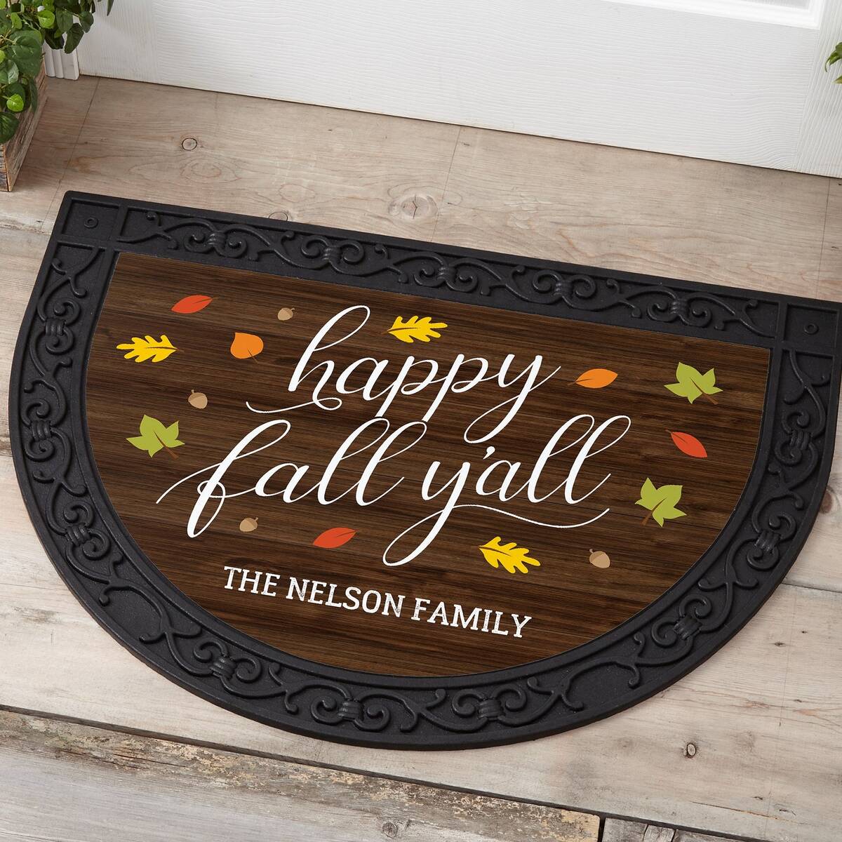 Personalized Fall Doormat