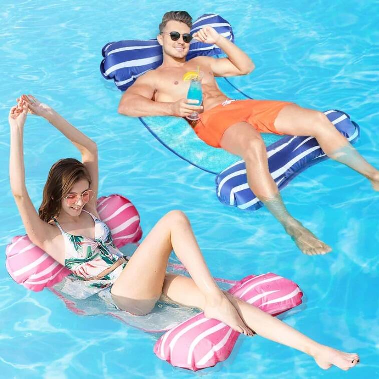 2-Pack 4-in-1  Floating Pool Hammock