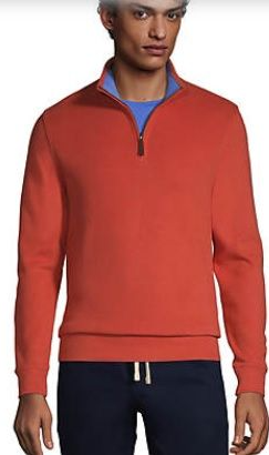 Lands End Men's Quarter Zip Sweater