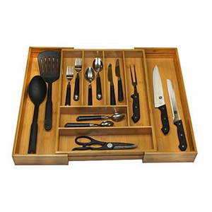 Bamboo Expandable Cutlery Tray