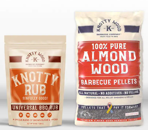 Wood BBQ Pellets & Knotty Rub Kit