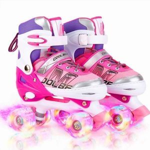 Illuminated Wheels Girl's Roller Skates