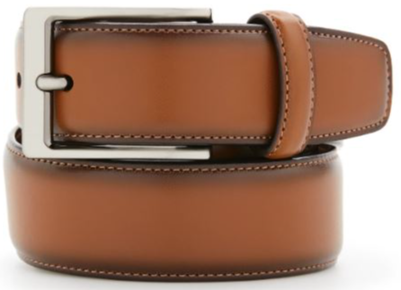 Perry Ellis Men's Leather Dress Belt