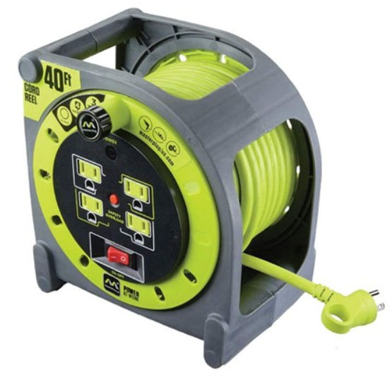 MasterPlug 40' Extension Cord Reel