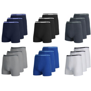 6-Pack Men's Stretch Cotton Boxer Briefs