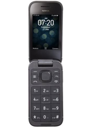 Nokia 2760 Flip Tracfone w/1200 Min/Text/Data & Wired Earbuds