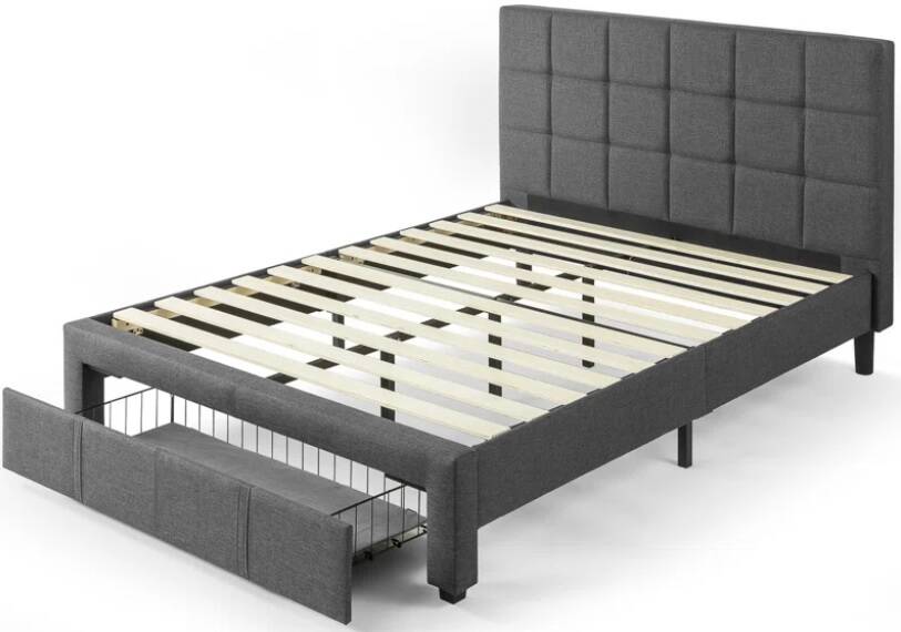 Zinus Lottie Upholstered Queen Platform Bed