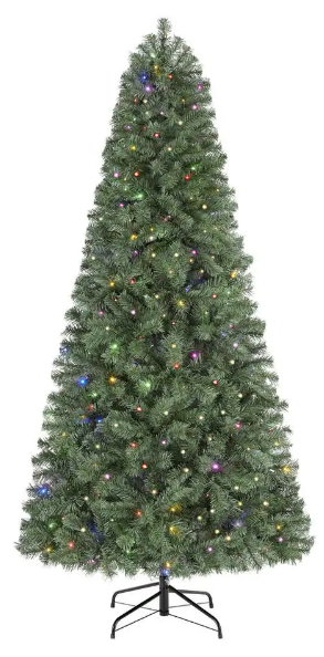 Color LED 6.5' Artificial Pine Christmas Tree