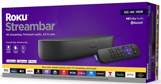 Roku Streambar 4K/HD/HDR & Voice Remote