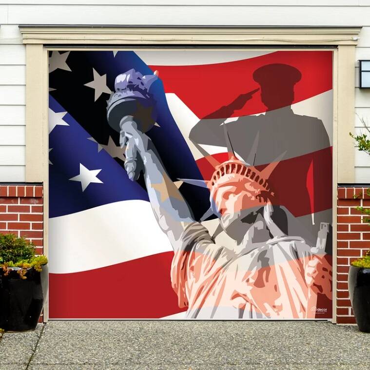 USA Garage Door Mural