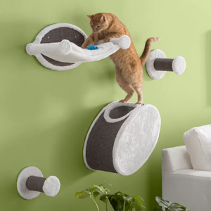 Wall Mount 4-Piece Cat Tree