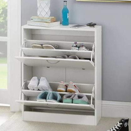 12-Pair Shoe Storage Cabinet