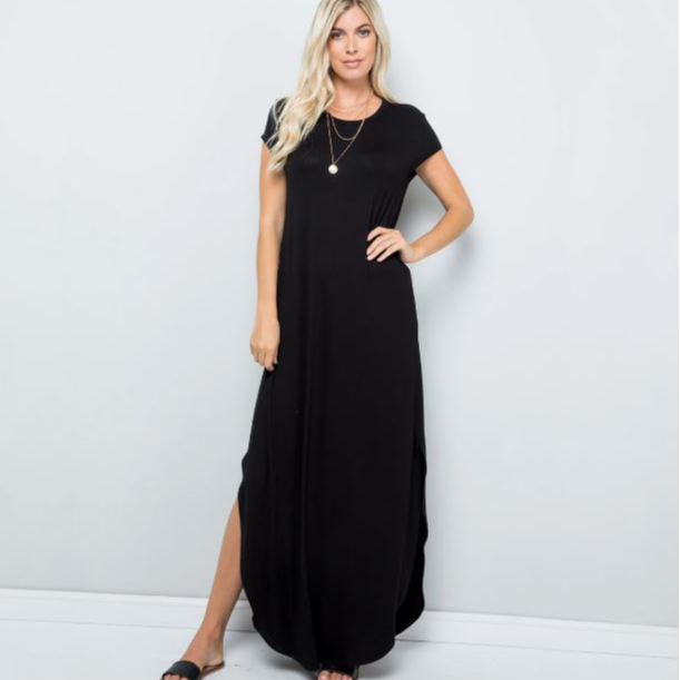 Women's Side Slit Maxi Dress