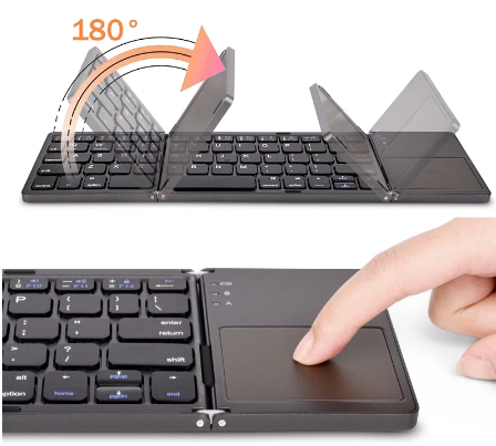 Bluetooth Folding Keyboard w/ Touchpad