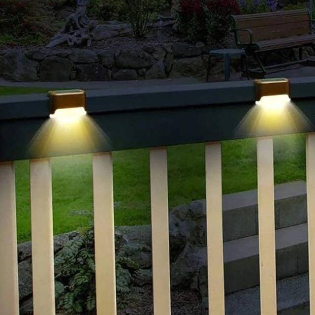 4-Pack Waterproof Solar LED Deck Lights