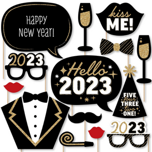 20-Count NY Party Photo Booth Props Kit