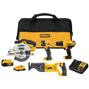 DeWalt 20V MAX Site-Ready 4 Tool Combo Kit