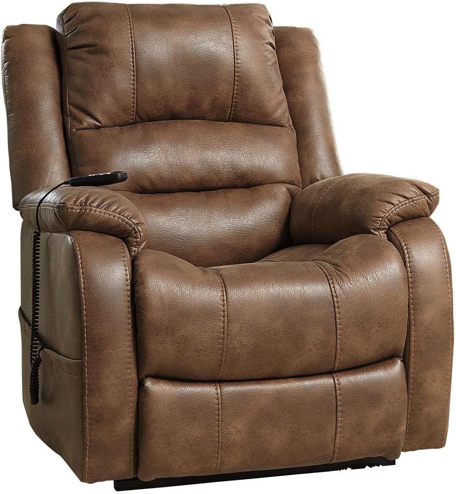 Signature Design by Ashley Faux Leather Power Lift Recliner