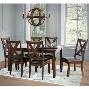 Abbyson Living Edgewater 7-Piece Wood Dining Set