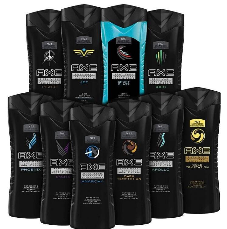 10-Pack AXE Shower Gels