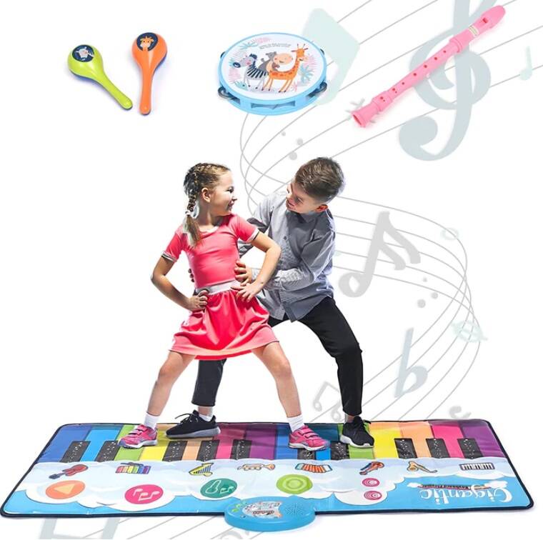 Kid's 4' Foot Electric Piano Mat w/ 4 Insturments