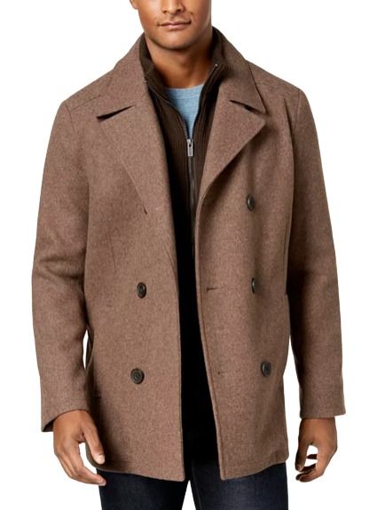 Kenneth Cole Men's Wool Blend Peacoat