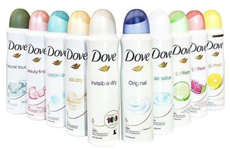 10-Pack Dove Women's Antiperspirant Spray Deodorant