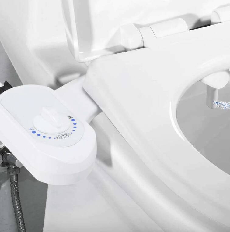 Deco Non-Electric Single-Nozzle Toilet Seat Bidet