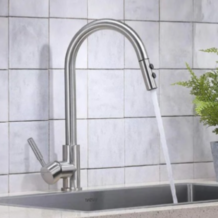 Pull Down Single Handle Kitchen Faucet