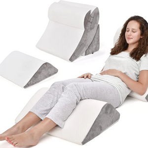 4-Piece Memory Foam Wedge Pillow Set