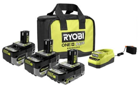 Ryobi 18V Lithium-Ion Starter Kit w/ 3 Battery