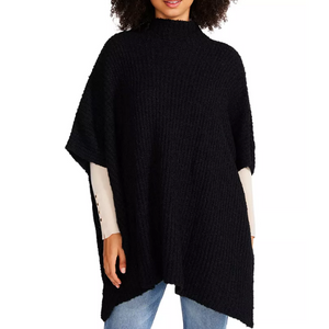 Steve Madden Women's Funnel-Collar Poncho