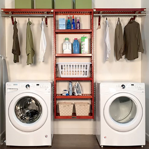 Wood Wall Mount Laundry Room Organizer