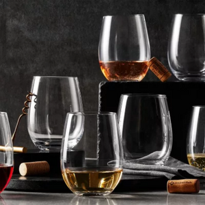 Set of 8 Stemless Wine Glasses