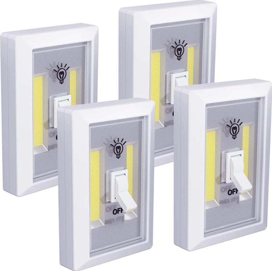 4-Pack Wireless LED Light Switch