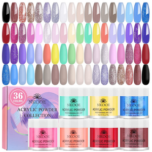 36 Colors of Acrylic Nail Powder Set