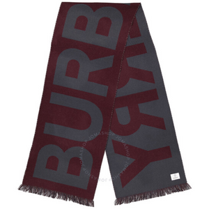 Burberry Jacquard Logo Wool Scarf