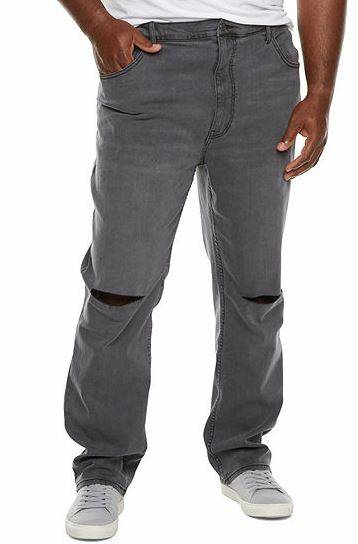 Men's Big & Tall Distressed Jeans