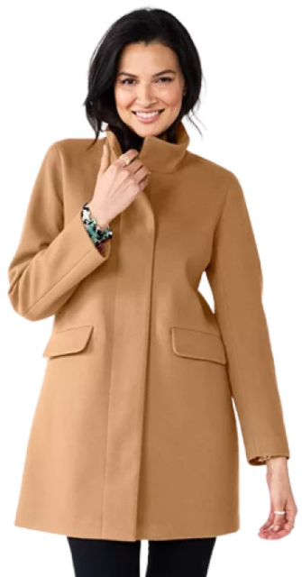 Nine West Women's Faux-Wool Coat