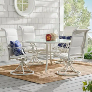 Hampton Bay 5-Piece Swivel Patio Dining Set