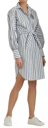 Ralph Lauren Striped Cotton Shirtdress